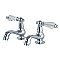 Kingston Brass KS1101WLL Basin Tap Faucet with Cross Handle, Polished Chrome