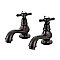 Kingston Brass KS1105BEX Basin Tap Faucet with Cross Handle, Oil Rubbed Bronze
