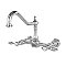 Tudor Wall Mount Bridge Kitchen Faucet -  Polished Chrome