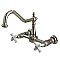 Heritage Wall Mount Bridge Kitchen Faucet -  Polished Nickel