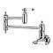 Restoration Wall Mount Pot Filler Kitchen Faucet -  Polished Chrome