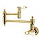 Bel-Air Wall Mount Pot Filler Kitchen Faucet -  Polished Brass