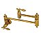 Tudor Wall Mount Pot Filler Kitchen Faucet -  Brushed Brass