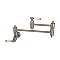Restoration Wall Mount Pot Filler Kitchen Faucet -  Brushed Nickel