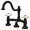 Kingston Brass KS3915PX Restoration Bathroom Bridge Faucet, Oil Rubbed Bronze