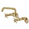 Concord Two-Handle Wall-Mount Kitchen Faucet -  Polished Brass