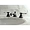 Bel-Air Widespread Sink Faucet - Metal Lever Handles - Matte Black