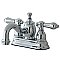 Kingston Brass 4-Inch Centerset Lavatory Faucet Metal Levers - Polished Chrome