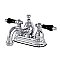 Kingston Brass 4-Inch Centerset Lavatory Faucet Porcelain Levers - Polished Chrome