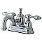 Kingston Brass 4-Inch Centerset Lavatory Faucet Metal Levers - Polished Chrome