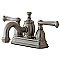 Kingston Brass 4-Inch Centerset Lavatory Faucet Metal Levers - Brushed Nickel