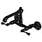 English Country 6-Inch Adjustable Center Wall Mount Kitchen Faucet -  Matte Black