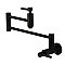 Concord Wall Mount Pot Filler Kitchen Faucet -  Matte Black