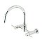 Concord 8-Inch Centerset Wall Mount Kitchen Faucet -  Polished Chrome
