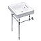 Kingston Brass Edwardian 20-Inch Console Sink with Brass Legs - Polished Chrome