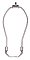 Heavy Duty Lamp Harp 9" Nickel Plated