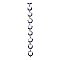 16mm Glass Beaded Chandelier Chain - Light Blue