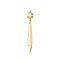 Cut U-Drop Chandelier Prisms - 3" - Light Gold