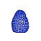 Glass Beaded Light Bulb Cover - Candelabra - Blue