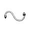 Roped 'S' Chandelier Arm 6"