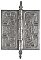 Lafayette Solid Forged Brass Door Hinge 3.5" x 3.5"