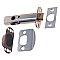 Passage Tubular Door Latch - 2-3/4 Backset - Brushed Nickel