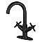 Fauceture LS8450JX Concord Two-Handle Bathroom Faucet with Push Pop-Up, Matte Black
