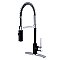 Gourmetier LS8777NYL New York Single-Handle Pre-Rinse Kitchen Faucet, Matte Black/Polished Chrome