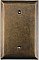 Jumbo Oversized Aged Antique Brass Stamped Single Blank Switchplate / Cover Plate