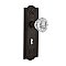 Complete Door Set - Featuring Meadows Plate with Crystal Knob