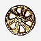 Brass Swirl Knob, Small
