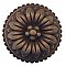 French Style Cabinet Knob - 1-1/8" Diameter - Antique Brass
