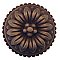 French Style Cabinet Knob - 1-1/2" Diameter - Antique Brass