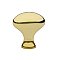 Egg Solid Brass Cabinet Knob - 1-1/4" - Unlacquered Brass