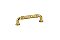 Estate Ribbon & Reed Pull - 3-1/2" on center - Unlacquered Polished Brass