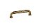 Estate Ribbon & Reed Pull - 4" on center - French Antique Brass