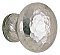 Hammered 1-1/4" Round Knob - Satin Nickel