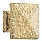 Arts & Crafts Collection Hammered 1-1/4 " Square Cabinet Knob - Satin Brass