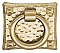 Arts & Crafts Collection Hammered Ring Pull - Satin Brass