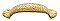 Arts & Crafts Collection Hammered Pull - 3" on center - Satin Brass