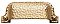 Arts & Crafts Collection Hammered Bin Pull - Satin Brass