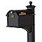 Balmoral Large Capacity Mailbox Package - Includes Monogram and Post - Multiple Colors Available