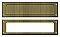 Large Solid Brass Mail Slot with Interior Slot, 13-1/8" wide