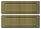 Small Solid Brass Mail Slot with Interior Slot, 8-7/8" wide