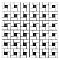 Honed Marble Mosaic 4" Spiral Pattern Tile - 1 Sq. Ft.  Sheet - Carrara White with Jet Black Dot - *Quick Ship*
