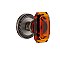Complete Door Set Featuring Newport Plate and Amber Crystal Baguette Knob