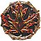 Maple Leaf, Hand Tinted Brass
