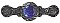 Victorian Jewel & Blue Sodalite Pull, Bright Nickel