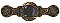 Victorian Jewel & Onyx Pull, 24K Gold Plate