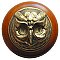 Wise Owl, Cherry & Antique Brass Knob Pulls